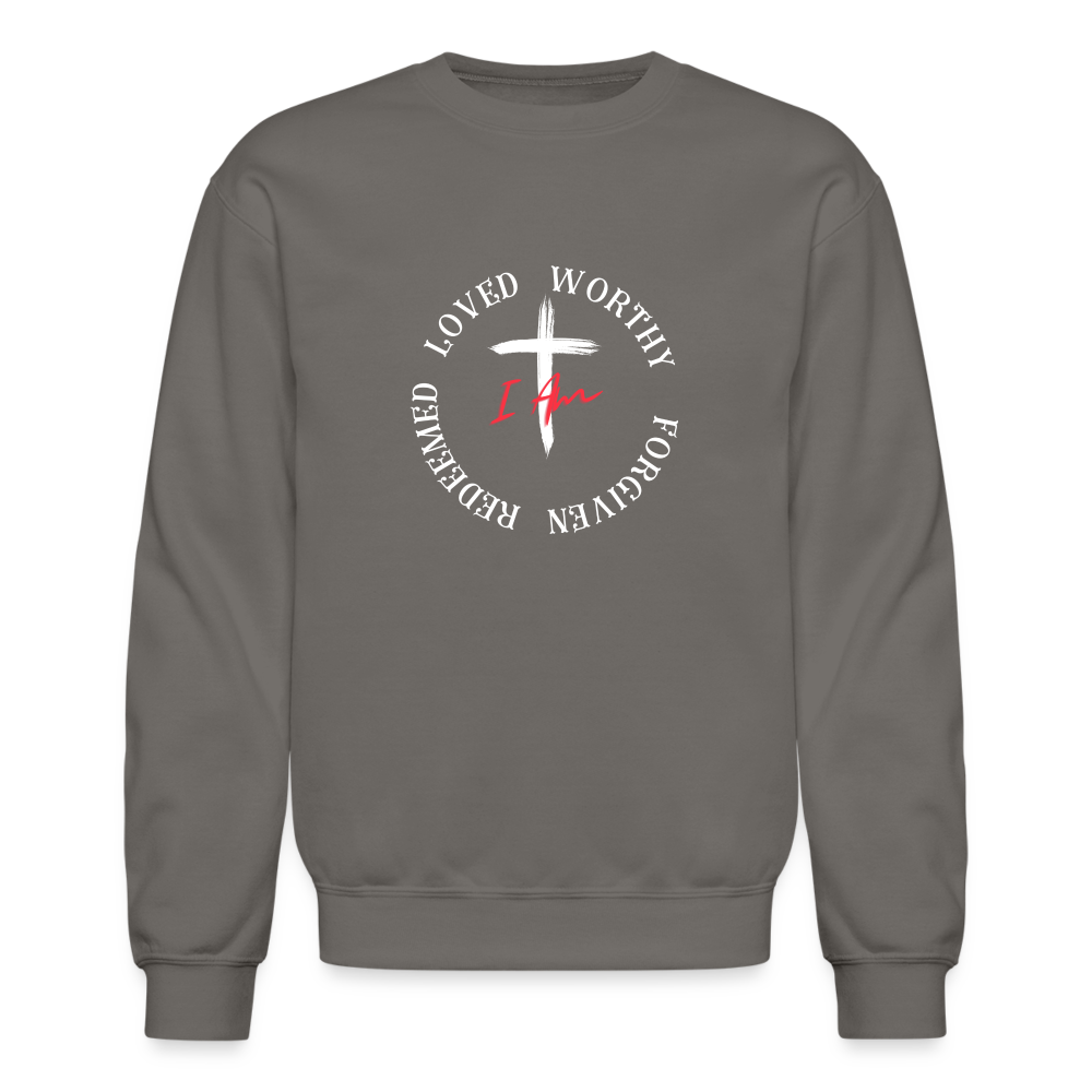 Loved, Worthy, Forgiven, Redeemed Sweatshirt - asphalt gray