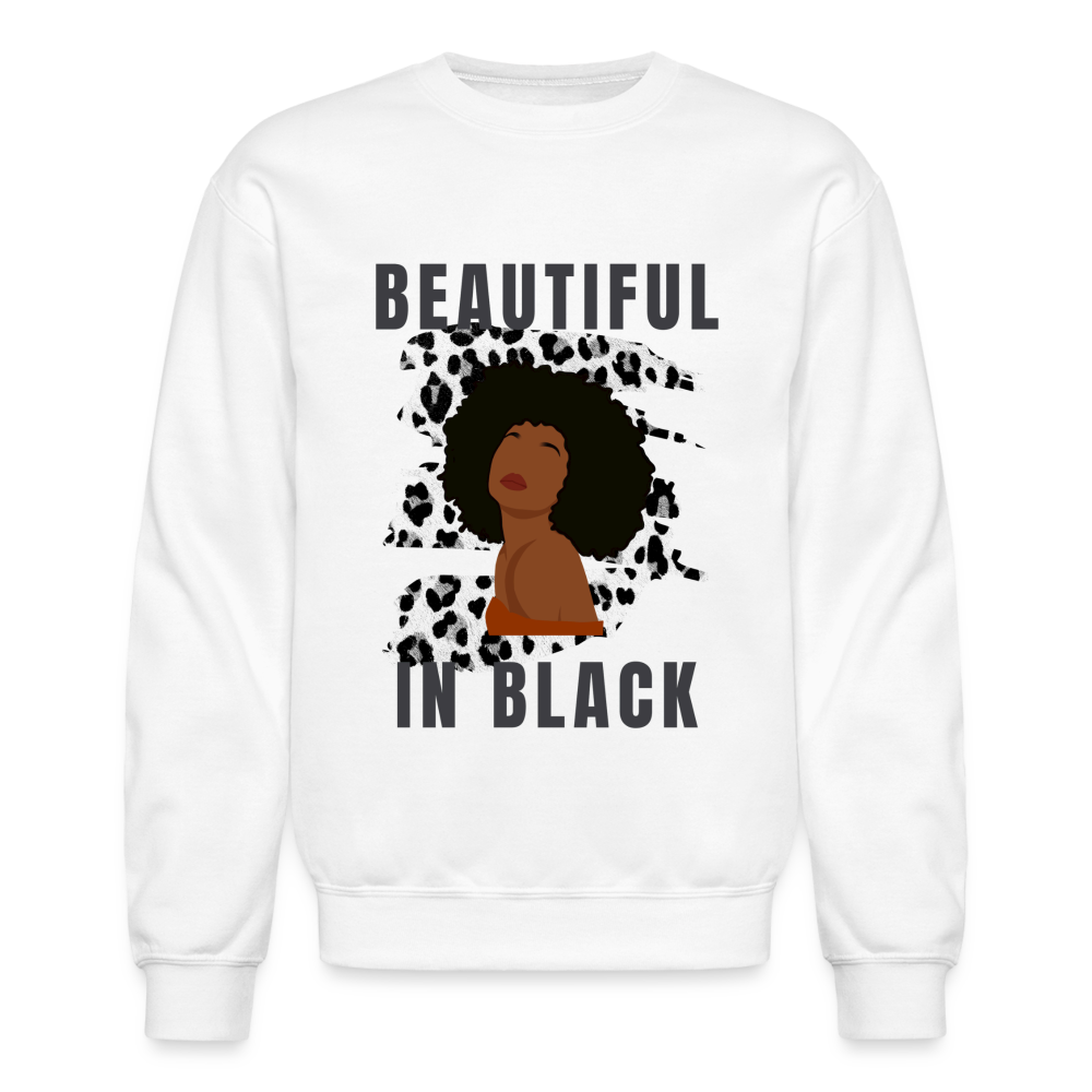 Beautiful in Black Sweatshirt 2 - white