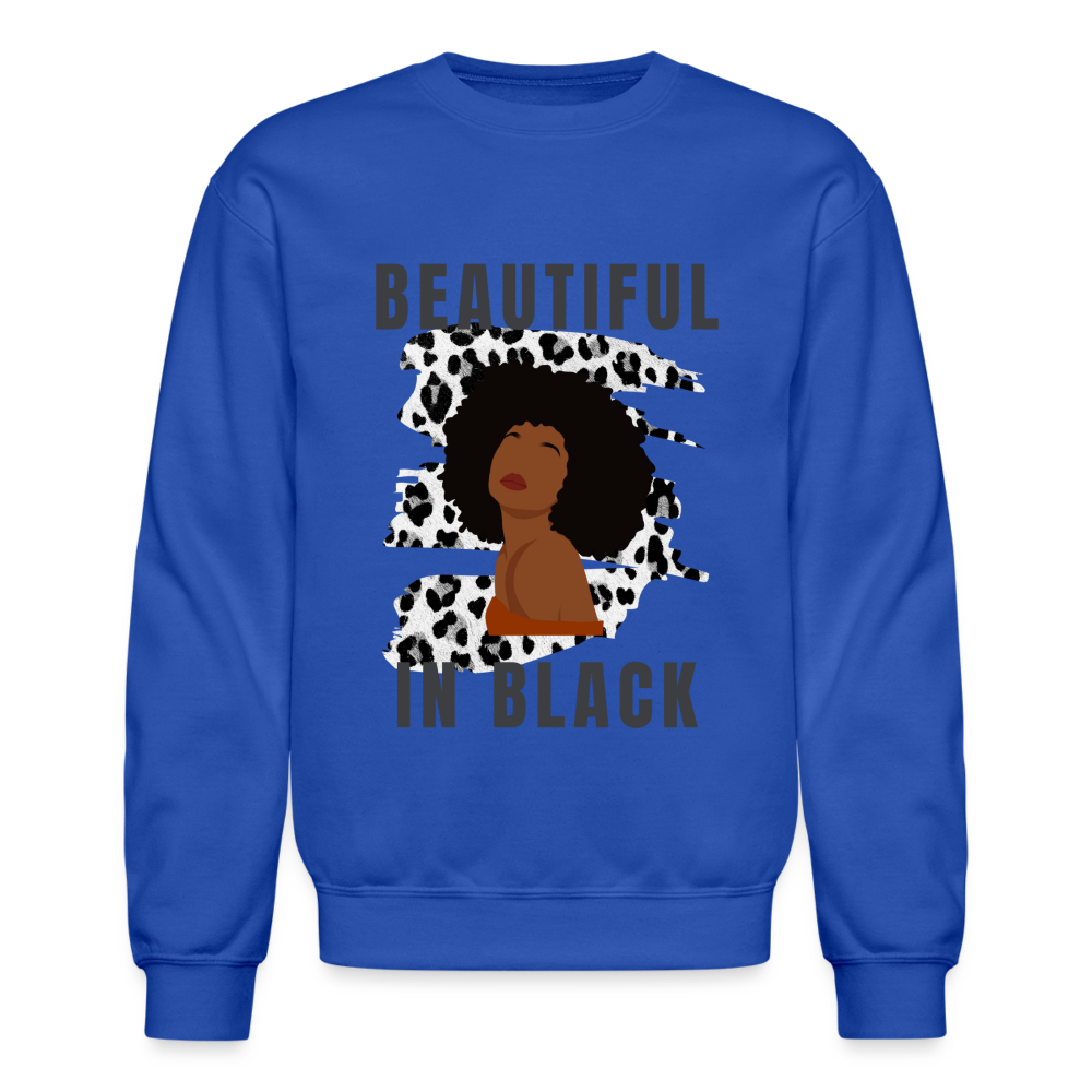 Beautiful in Black Sweatshirt 2 - royal blue