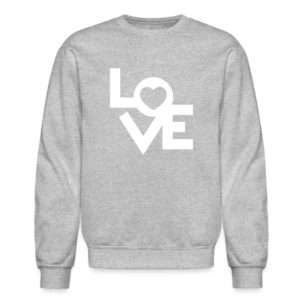 Love Block Sweatshirt - heather gray